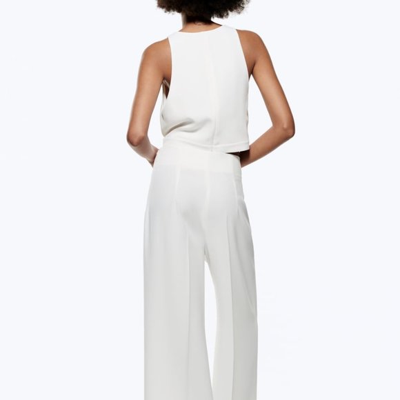 BNWT ZARA High waisted Wide leg culottes - Picture 2 of 8